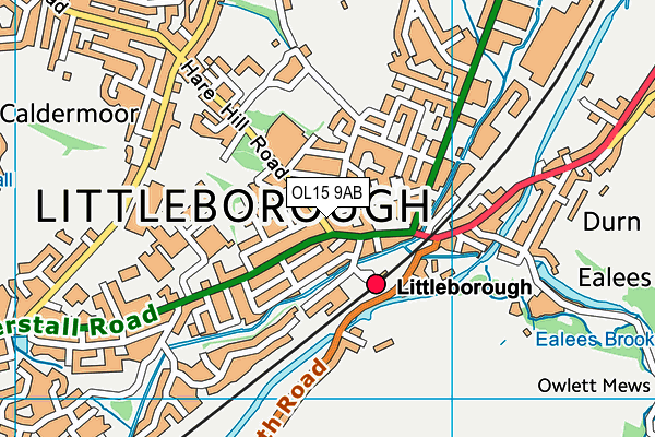 OL15 9AB map - OS VectorMap District (Ordnance Survey) OL15 9AB map - OS VectorMap District (Ordnance Survey)