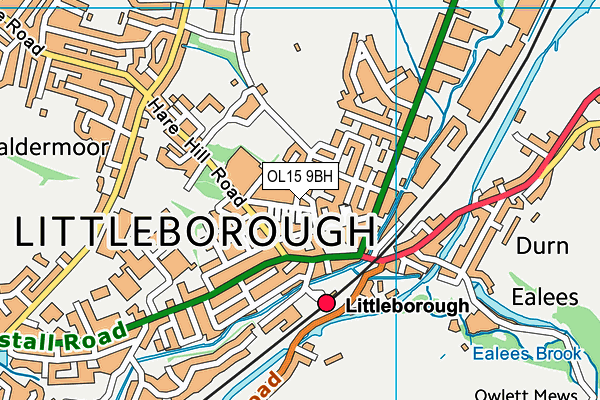 OL15 9BH map - OS VectorMap District (Ordnance Survey) OL15 9BH map - OS VectorMap District (Ordnance Survey)