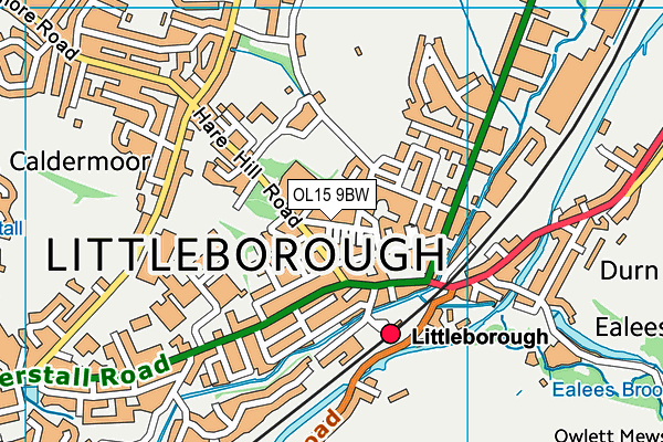 OL15 9BW map - OS VectorMap District (Ordnance Survey) OL15 9BW map - OS VectorMap District (Ordnance Survey)