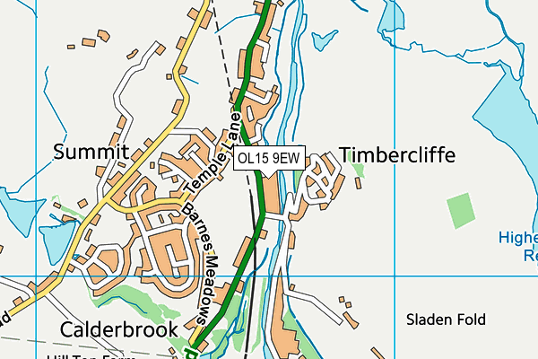 OL15 9EW map - OS VectorMap District (Ordnance Survey)