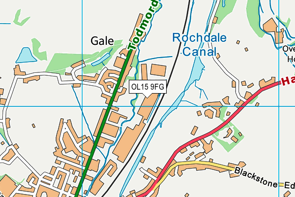 OL15 9FG map - OS VectorMap District (Ordnance Survey) OL15 9FG map - OS VectorMap District (Ordnance Survey)