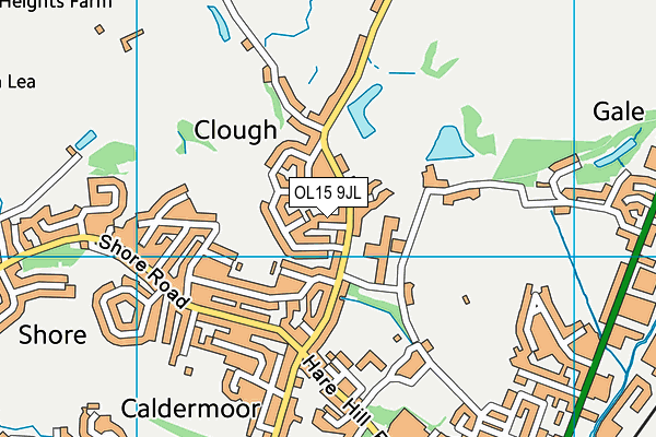OL15 9JL map - OS VectorMap District (Ordnance Survey) OL15 9JL map - OS VectorMap District (Ordnance Survey)