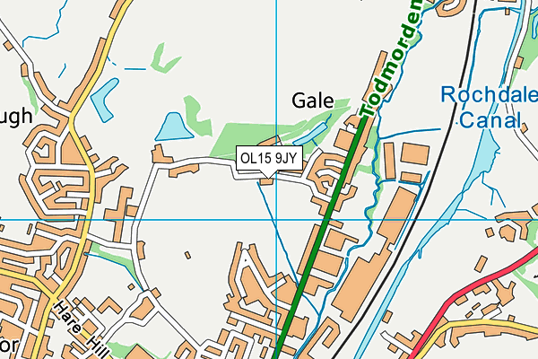 OL15 9JY map - OS VectorMap District (Ordnance Survey) OL15 9JY map - OS VectorMap District (Ordnance Survey)
