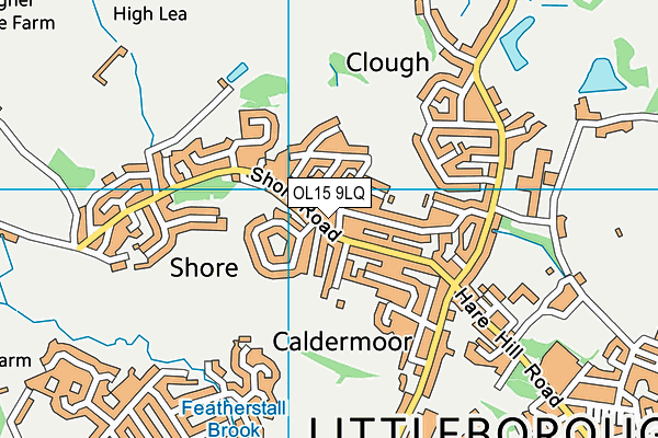 OL15 9LQ map - OS VectorMap District (Ordnance Survey) OL15 9LQ map - OS VectorMap District (Ordnance Survey)