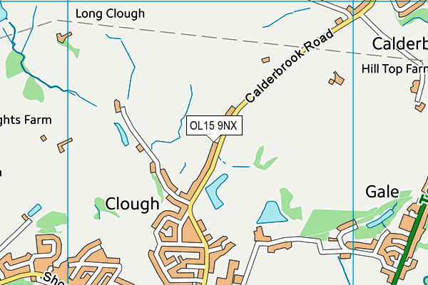 OL15 9NX map - OS VectorMap District (Ordnance Survey) OL15 9NX map - OS VectorMap District (Ordnance Survey)