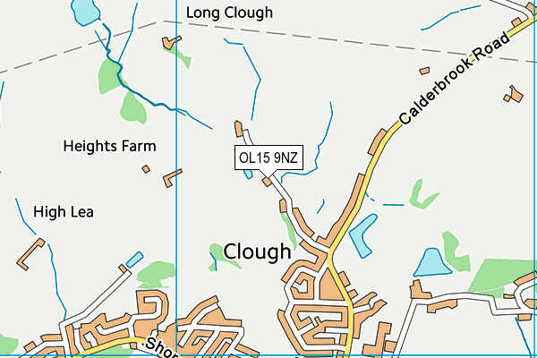 OL15 9NZ map - OS VectorMap District (Ordnance Survey) OL15 9NZ map - OS VectorMap District (Ordnance Survey)