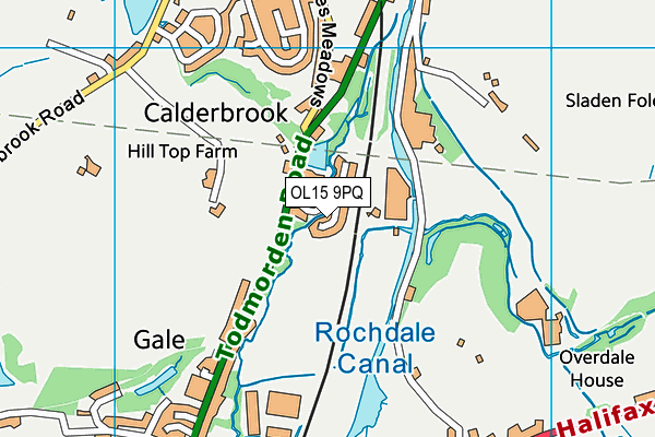 OL15 9PQ map - OS VectorMap District (Ordnance Survey) OL15 9PQ map - OS VectorMap District (Ordnance Survey)