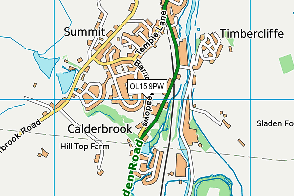 OL15 9PW map - OS VectorMap District (Ordnance Survey) OL15 9PW map - OS VectorMap District (Ordnance Survey)