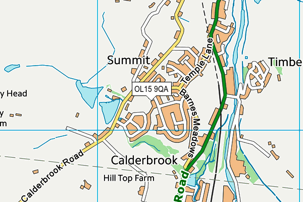 OL15 9QA map - OS VectorMap District (Ordnance Survey) OL15 9QA map - OS VectorMap District (Ordnance Survey)