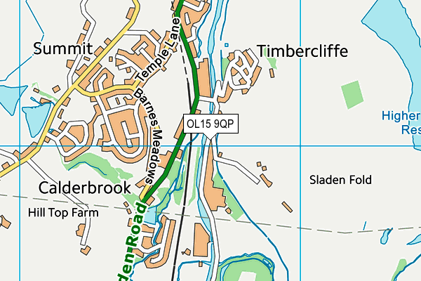 OL15 9QP map - OS VectorMap District (Ordnance Survey) OL15 9QP map - OS VectorMap District (Ordnance Survey)