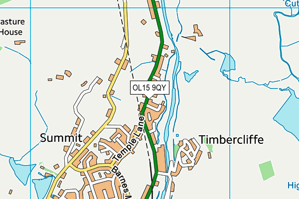 OL15 9QY map - OS VectorMap District (Ordnance Survey) OL15 9QY map - OS VectorMap District (Ordnance Survey)
