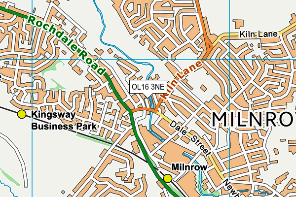 OL16 3NE map - OS VectorMap District (Ordnance Survey) OL16 3NE map - OS VectorMap District (Ordnance Survey)
