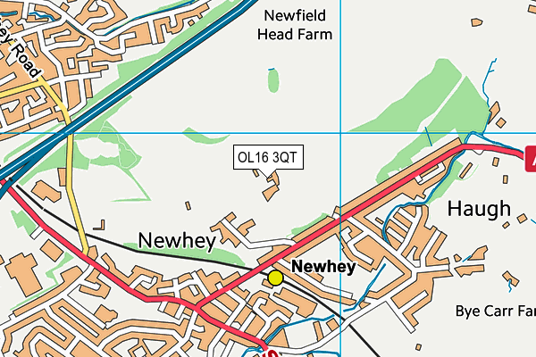 OL16 3QT map - OS VectorMap District (Ordnance Survey) OL16 3QT map - OS VectorMap District (Ordnance Survey)