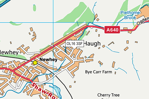OL16 3SF map - OS VectorMap District (Ordnance Survey) OL16 3SF map - OS VectorMap District (Ordnance Survey)