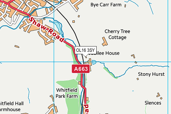 OL16 3SY map - OS VectorMap District (Ordnance Survey) OL16 3SY map - OS VectorMap District (Ordnance Survey)