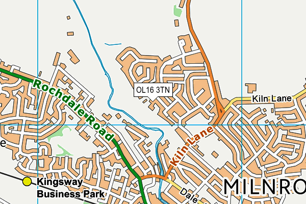 OL16 3TN map - OS VectorMap District (Ordnance Survey) OL16 3TN map - OS VectorMap District (Ordnance Survey)