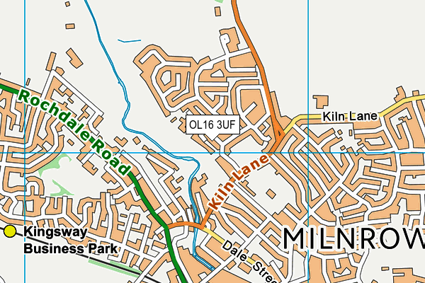 OL16 3UF map - OS VectorMap District (Ordnance Survey) OL16 3UF map - OS VectorMap District (Ordnance Survey)