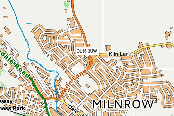 OL16 3UW map - OS VectorMap District (Ordnance Survey) OL16 3UW map - OS VectorMap District (Ordnance Survey)