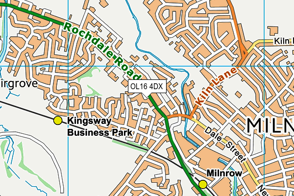OL16 4DX map - OS VectorMap District (Ordnance Survey) OL16 4DX map - OS VectorMap District (Ordnance Survey)