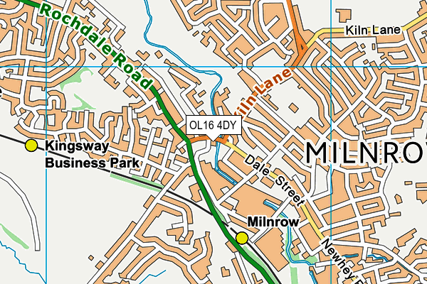 OL16 4DY map - OS VectorMap District (Ordnance Survey) OL16 4DY map - OS VectorMap District (Ordnance Survey)