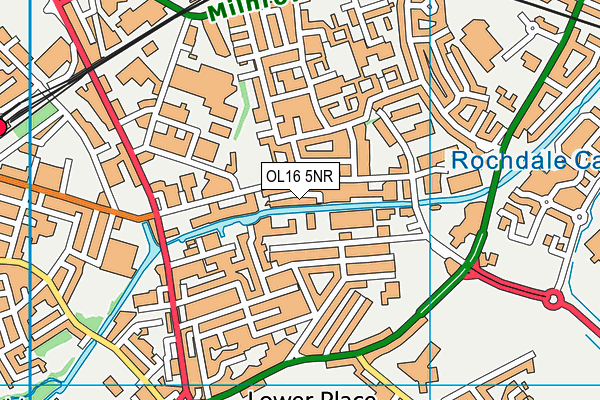 OL16 5NR map - OS VectorMap District (Ordnance Survey) OL16 5NR map - OS VectorMap District (Ordnance Survey)