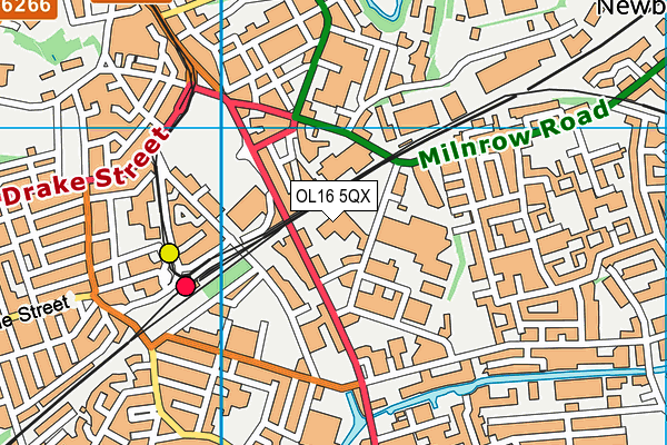 OL16 5QX map - OS VectorMap District (Ordnance Survey) OL16 5QX map - OS VectorMap District (Ordnance Survey)