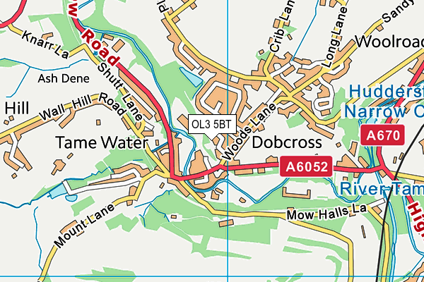 OL3 5BT map - OS VectorMap District (Ordnance Survey) OL3 5BT map - OS VectorMap District (Ordnance Survey)