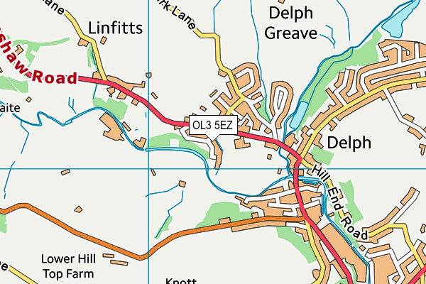 OL3 5EZ map - OS VectorMap District (Ordnance Survey) OL3 5EZ map - OS VectorMap District (Ordnance Survey)
