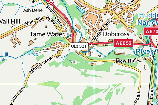 OL3 5QT map - OS VectorMap District (Ordnance Survey) OL3 5QT map - OS VectorMap District (Ordnance Survey)