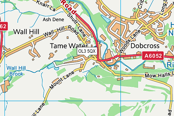 OL3 5QX map - OS VectorMap District (Ordnance Survey) OL3 5QX map - OS VectorMap District (Ordnance Survey)