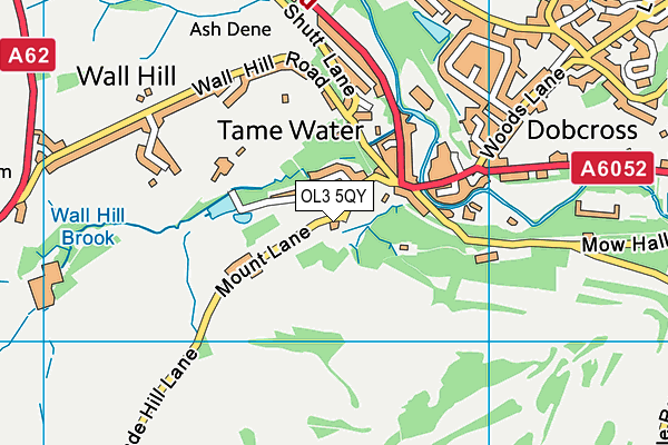 OL3 5QY map - OS VectorMap District (Ordnance Survey) OL3 5QY map - OS VectorMap District (Ordnance Survey)