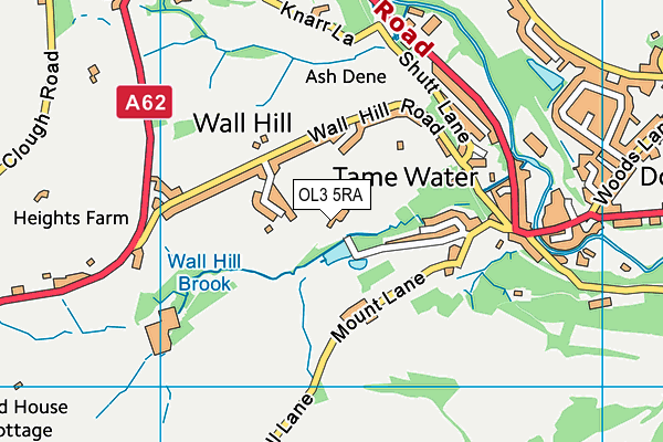 OL3 5RA map - OS VectorMap District (Ordnance Survey) OL3 5RA map - OS VectorMap District (Ordnance Survey)