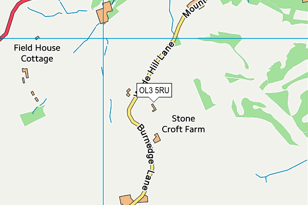 OL3 5RU map - OS VectorMap District (Ordnance Survey) OL3 5RU map - OS VectorMap District (Ordnance Survey)