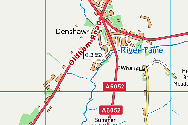 OL3 5SX map - OS VectorMap District (Ordnance Survey) OL3 5SX map - OS VectorMap District (Ordnance Survey)