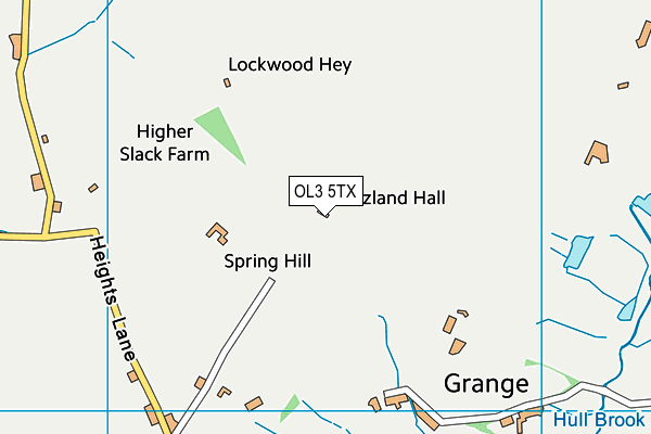 OL3 5TX map - OS VectorMap District (Ordnance Survey) OL3 5TX map - OS VectorMap District (Ordnance Survey)