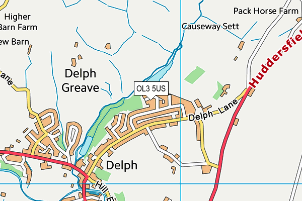 OL3 5US map - OS VectorMap District (Ordnance Survey) OL3 5US map - OS VectorMap District (Ordnance Survey)