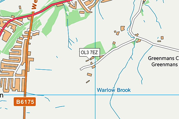OL3 7EZ map - OS VectorMap District (Ordnance Survey) OL3 7EZ map - OS VectorMap District (Ordnance Survey)