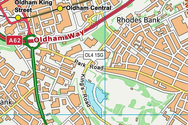 OL4 1SG map - OS VectorMap District (Ordnance Survey) OL4 1SG map - OS VectorMap District (Ordnance Survey)