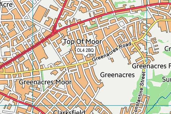 OL4 2BQ map - OS VectorMap District (Ordnance Survey) OL4 2BQ map - OS VectorMap District (Ordnance Survey)
