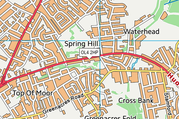OL4 2HP map - OS VectorMap District (Ordnance Survey) OL4 2HP map - OS VectorMap District (Ordnance Survey)