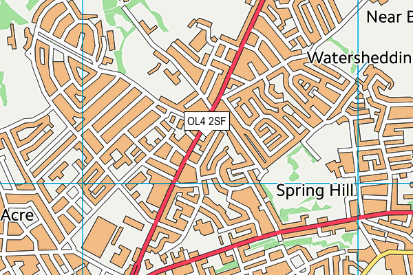 OL4 2SF map - OS VectorMap District (Ordnance Survey) OL4 2SF map - OS VectorMap District (Ordnance Survey)