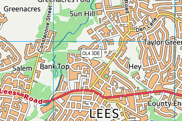 OL4 3DE map - OS VectorMap District (Ordnance Survey) OL4 3DE map - OS VectorMap District (Ordnance Survey)