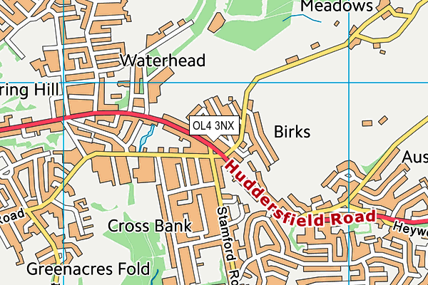 OL4 3NX map - OS VectorMap District (Ordnance Survey) OL4 3NX map - OS VectorMap District (Ordnance Survey)