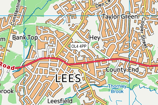 OL4 4PP map - OS VectorMap District (Ordnance Survey) OL4 4PP map - OS VectorMap District (Ordnance Survey)