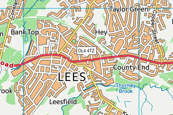 OL4 4TZ map - OS VectorMap District (Ordnance Survey) OL4 4TZ map - OS VectorMap District (Ordnance Survey)