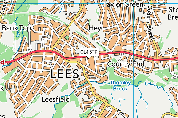OL4 5TP map - OS VectorMap District (Ordnance Survey) OL4 5TP map - OS VectorMap District (Ordnance Survey)