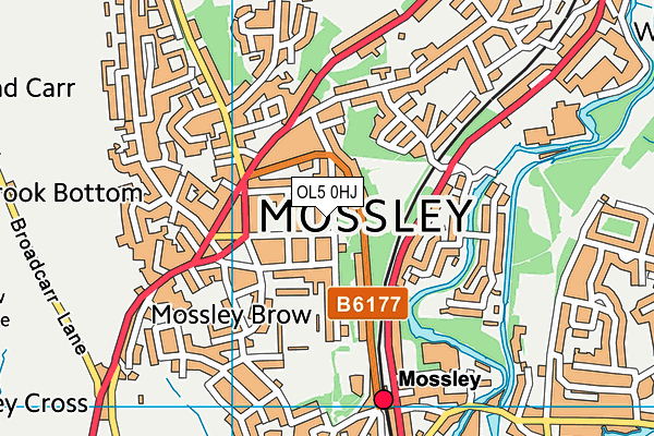 OL5 0HJ map - OS VectorMap District (Ordnance Survey) OL5 0HJ map - OS VectorMap District (Ordnance Survey)