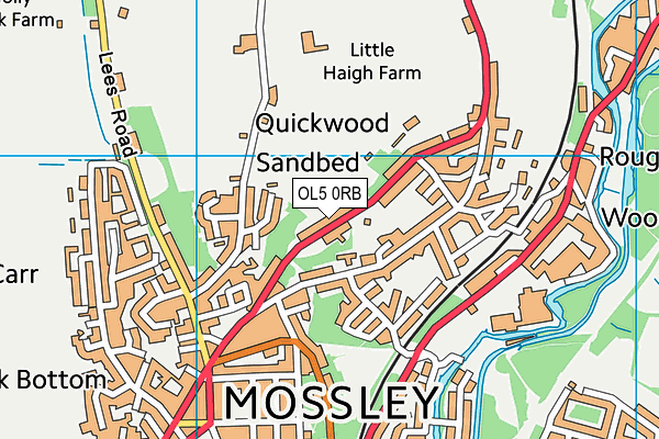 OL5 0RB map - OS VectorMap District (Ordnance Survey) OL5 0RB map - OS VectorMap District (Ordnance Survey)