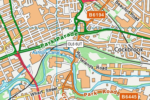OL6 6UT map - OS VectorMap District (Ordnance Survey) OL6 6UT map - OS VectorMap District (Ordnance Survey)