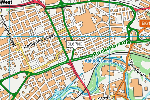OL6 7NQ map - OS VectorMap District (Ordnance Survey) OL6 7NQ map - OS VectorMap District (Ordnance Survey)